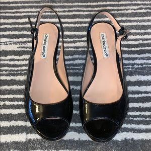 Charles David women’s Patten Leather Wedges